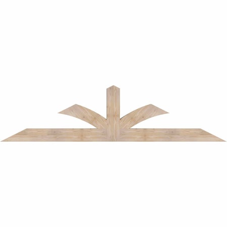 Ekena Millwork Richland Smooth Timber Gable Bracket, Douglas Fir, 96"W x 24"H x 5 1/2"D x 5 1/2"F, 6/12 Pitch GBW096X24X0606RIC00SDF